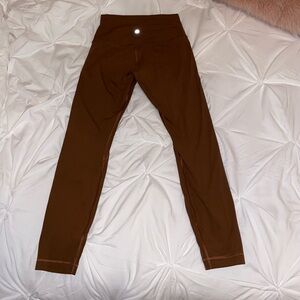 Lululemon brown align leggings size 6